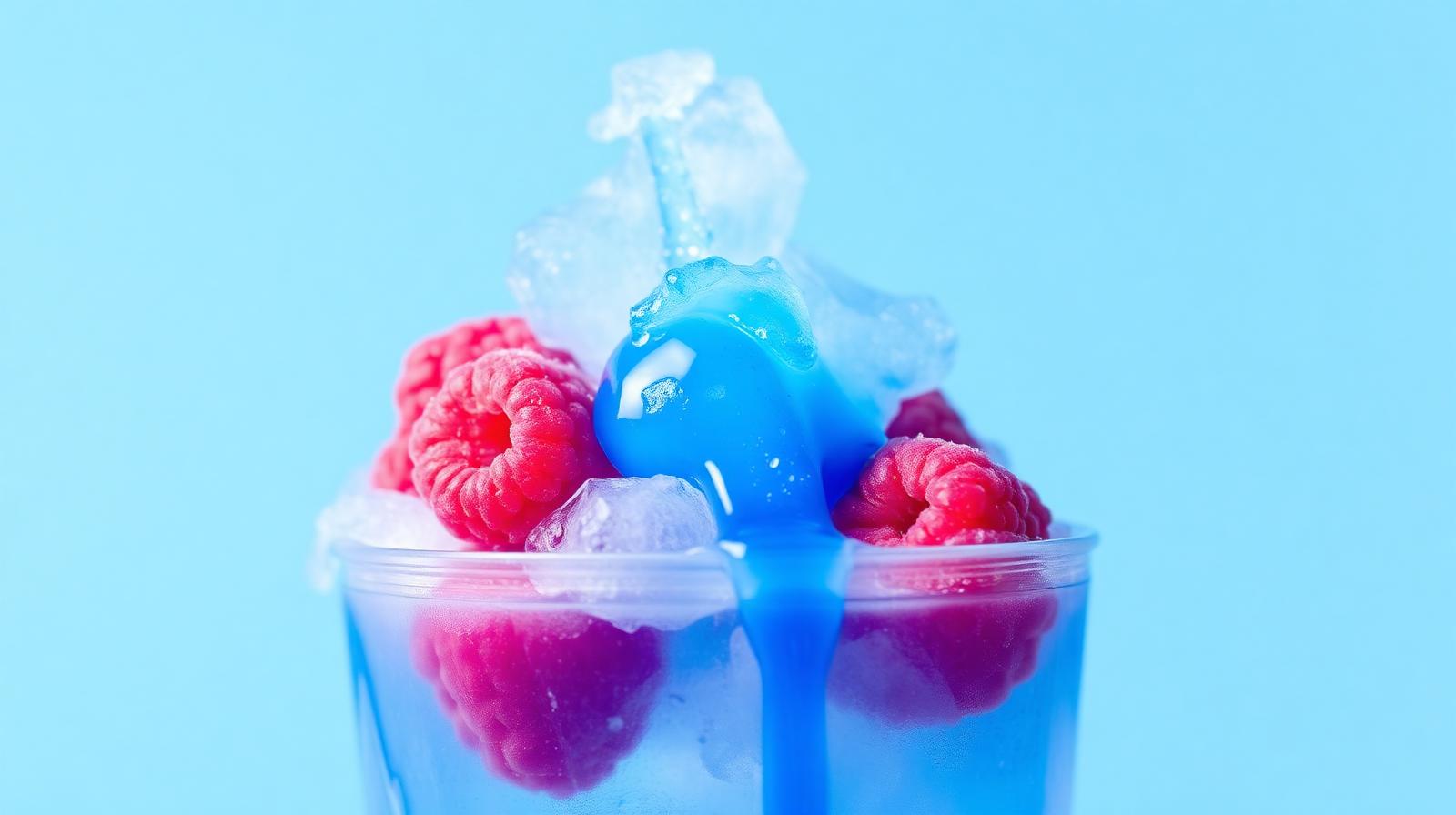 Dive into Blue Raspberry
